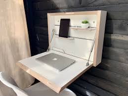 Black And White Study Table Design Small Folding Desk Space Saving Desk Office Desk Secretary Desk Floating Desk White Plywood Table Home Office Study Desk White Desk Space Saving Desk Folding Desk Drop Down Desk