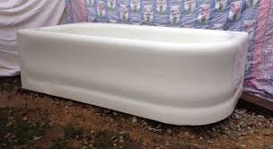 antique cast iron art deco bathtub left