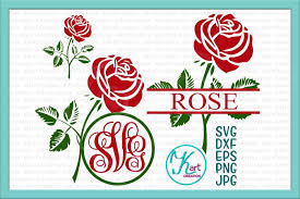 Download Rose Monogram Svg Rose Monogram Iron On Rose Svg Rose Iron On Rose Split Monogram Svg Flower Monogram Svg Flower Split Monogram Svg By Kartcreation Thehungryjpeg Com