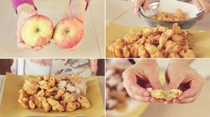 In un'altra terrina poniamo la ricotta con le uova e lo zucchero e montiamo il composto con l'aiuto di una frusta elettrica. Frittelle Di Mele Dolci Ricetta Facile Apple Fritters Easy Recipe Youtube