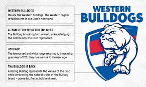 The western bulldogs official app is your one stop shop for all your latest team news, videos, player profiles, scores and stats delivered live to your smartphone or tablet! Western Bulldogs On Twitter The New Logo Explained A Look At The Key Features Of The New Bulldogs Brand Read At Http T Co 5qiptslvlc Http T Co Npkdhjnf3b
