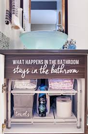 A diy bathroom vanity is a great way to revamp your bathroom rather easily. Under Bathroom Sink Organization Ideas For Small Powder Room Cabinets Blue I Style