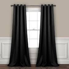 Lush Decor Insulated Grommet Blackout Curtain Panels Pair Walmart Com Black Blackout Curtains Blackout Curtains Lush Decor