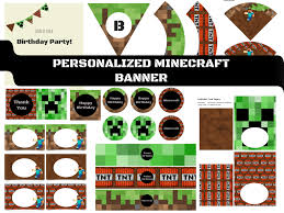 Trying to define minecraft is tricky. Free Template Minecraft Banner Toppers Baby Shower Ideas 4u
