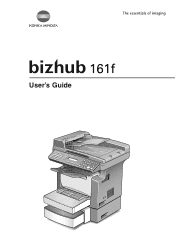 After downloading and installing konica minolta bizhub 162, or the driver. Konica Minolta Bizhub 161f Manual