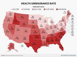Government regulation — or lack thereof? Here S How Many People In Every State Don T Have Health Insurance Business Insider India