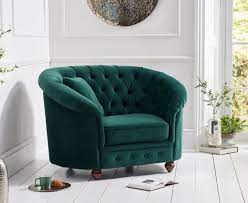 Buy crushed velvet armchairs and get the best deals at the lowest prices on ebay! Rounded Green Plush Velvet Armchair Homegenies