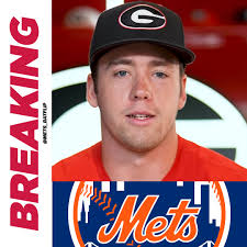 BREAKING: With the 313th pick in the tenth round of the 2025 MLB DRAFT, the  Mets have selected RHP Tyler McLoughlin from the University of Georgia.  LGM🍎