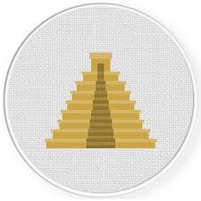 Mayan Temple Cross Stitch Pattern Daily Cross Stitch