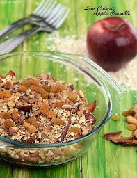Sometimes indulging your sweet tooth with a smart choice saves you from impulsively diving into that leftover candy in the break room. Low Calorie Apple Crumble Recipe Low Calorie Baked Apple Crisp Indian Style