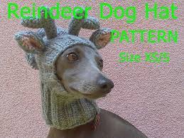 Download Knitting Pattern Reindeer Dog Hat Knitting Pattern Etsy Dog Hat Pattern Reindeer Dog Christmas Dog Hat