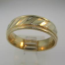 14k Yellow Gold Frederick Goldman Designed Mens Band Size 9 14k Yellow Gold Mens Band Mens Jewelry