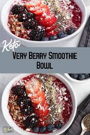 Very Berry Keto Smoothie Bowl Recipe Berry Smoothies Bowl Smoothie Bowl Recipe Smoothie Bowl