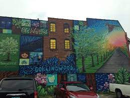The Mural At Black Kite Coffee In The Owe Starry Night Mural Toledo
