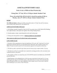 As is basis means something is valued at what it would cost to replace it in its current depreciated state today. Assets Inventory Sale Millbrook First Nation