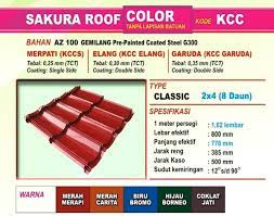 (volume atap rumah x harga baja ringan per m2) + (volume atap rumah x harga penutup atap per m2). Jual Atap Genteng Mental Sakura Roof Di Lapak Asia Bangun Karya Bukalapak