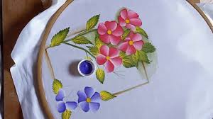 80.5 in x 51 in (201.25cm x 127.5 cm) Fabric Painting On Clothes Fabric Painting Flowers Tutorial Fabric Painting Designs Youtube