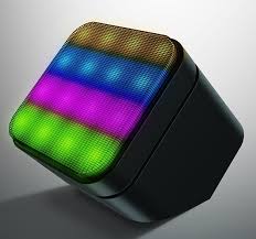 Sound Responsive Mini Wireless Bluetooth Speaker With Led Lights Wireless Speakers Bluetooth Bluetooth Speaker Led Lights