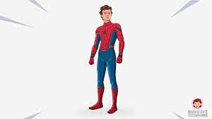 Draw with me spiderman mask easy and learn how to draw characters from marvel cartoons drawings with marker. How To Draw Spider Man Tom Holland Draw It Cute