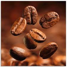 Glasbild Irina Tischenko Nahaufnahme Von Kaffeebohnen In 2020 Kaffeebohnen Lebensmittel Essen Spezielle Ernahrung