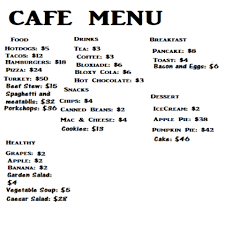 Don't forget to like, comment, share and subscribe! Roblox Cafe Menu Png Free Roblox Cafe Menu Png Transparent Images 115340 Pngio