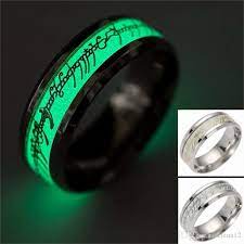 Glow In The Dark Wedding Band Unique Glow Wedding Ring Wedding Decor Ideas For Cheap Lotr Wedding Best Engagement Rings Precious Rings Rings