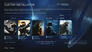 Halo master chief collection has a special menu that lets you choose the. Halo Master Chief Collection Custom Installation Lets You Choose What To Install Stevivor