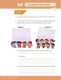 Tenemos el examen del trimestre 1, 2 y 3 apegados a estos examenes bimestrales (y trimestrales) de primaria los descargarás en formato word 100% editables y listos para imprimir, solo pon tu nombre, tu grupo y listo a imprimir se ha dicho. A Quien Le Toco Mas Bloque Iii Leccion 34 Apoyo Primaria