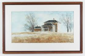 2 Frederick Graff landscape watercolors