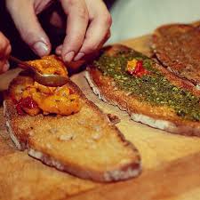 Tartines On Poilane Bread What Do You Fancy Vegetable Confit Foie Gras Pesto Burrata Chezcharles Gourmet Mydubai Food Love Fo Food Foodie Recipes