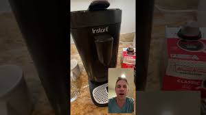 You can achieve a strong cup of coffee by concentrating regular instant coffee, but it will lack the trademark crema. Instant Pod Coffee Maker Demo Makes K Cups And Espresso Pods Youtube
