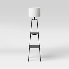 Etagere Power Source Shelf Floor Lamp Black Threshold In 2020 Black Floor Lamp Floor Lamp With Shelves Floor Lamp