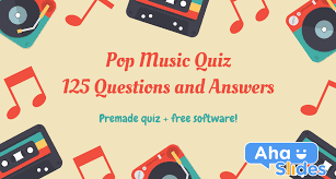 I hope you've done your brain exercises. 125 Questions And Answers For A Pop Music Quiz In 2021 Premade Quiz Free Software Ahaslides