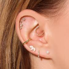 So, here are different types of ear piercings which you can in helix piercing, the cartilage at the upper part of the ear is punctured to place an earring there. Best Types Of Ear Piercings To Try In 2020 Glamour