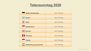 Totensonntag ist dieses jahr am 21.11.2021. Totensonntag 2020 Datum Gedenktage Deutschland 2020 Youtube
