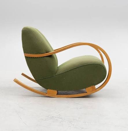 A Swedish Modern rocking chair, 1940s. - Bukowskis