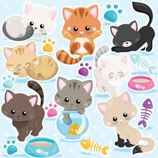 Our cat clip art resources can be commercial used daily update images over millions of images. Buy 20 Get 10 Off Cat Clipart Commercial Use Kitten Cats Etsy