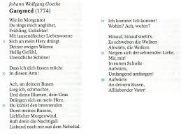 Ganymed Wolfgang Goethe Wolken Heilige