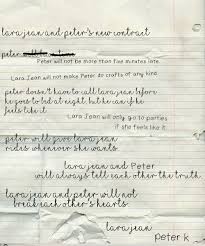 P S I Still Love You Contract Lara Jean Jenny Han Books Jenny Han