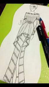 Azazie.com has been visited by 10k+ users in the past month Kebaya Simple Sketsa Gaya Abaya Ilustrasi