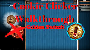 The user initially clicks on a big cookie on the screen, earning a single cookie per click. Step Up Your Cookie Production Big Time Using The Golden Switch Cookie Clicker Walkthrough 7 Youtube