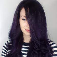 These colors contain ammonia that lightens or bleaches the hair to create a blank canvas for the dye to work. Deep Violet And Black Melt Hair Color Purple Dark Purple Hair Purple Hair