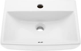 Get the best deal for wall mounted bathroom sink faucets from the largest online selection at ebay.com. Swiss Madison Sm Ws317 White Sublime 17 3 4 Rectangular Ceramic Wall Mounted Bathroom Sink With Overflow And Single Faucet Hole Faucetdirect Com