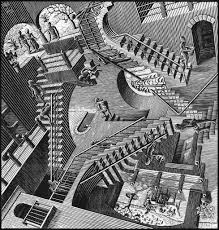 The Art Of The Impossible Mc Escher And Me An Ocean Of Knowledge An Inch Deep Mc Escher Jigsaw Puzzle And Origamic Architecture Reconstruction Escher Art Mc Escher Mc Escher Art