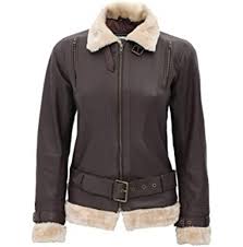 Western Fashion Brown Leather Jacket Women White Fur Rebelsmarket
