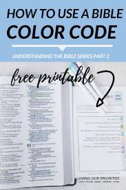 How To Use A Bible Color Code To Help You Understand Scripture