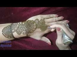 Back Hand Arabic Mehndi Design For Function Stylish Henna Design Tutorial Youtube Arabic Mehndi Designs Mehndi Designs Henna Designs