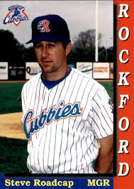 1996 Rockford Cubs Team Issue #28 Steve Roadcap Manager Elkview Wyoming WY  Card