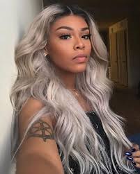Black And Platinum Hair Styles Wavy Long 613 Platinum Blonde Hairstyles Wigs For Black Women Human Hair Wigs Lace Front Wigs African American Platinum Blonde Hair Wig Hairstyles Hair Styles