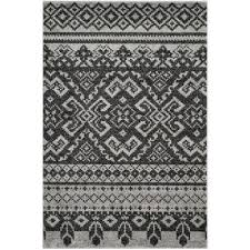 Mat Rug Clipart Black And White Safavieh Adirondack Silver Black 5 08 Ft X 7 5 Ft Area Rug Adr107a 5 At The Home Depot Silver Rug Black Area Rugs Black Rug